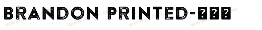Brandon Printed字体转换